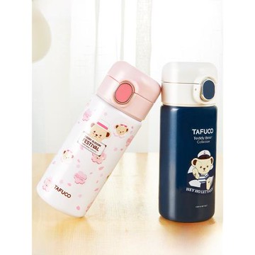 日本泰福高泰迪316不銹鋼保溫杯便攜小水杯學生兒童可愛冬季杯子