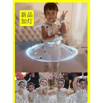 兒童科技感潮服走秀演出服宇航員太空人運動會機器新科幻舞蹈服裝