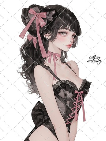 原創貼紙 no.8005 人物貼紙 原創貼紙 人像貼紙 女孩貼紙 原創人物貼紙