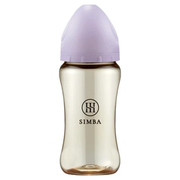 Simba 小獅王辛巴 蘊蜜鉑金 PPSU寬口防脹氣奶瓶  紫芙  270ml  1個