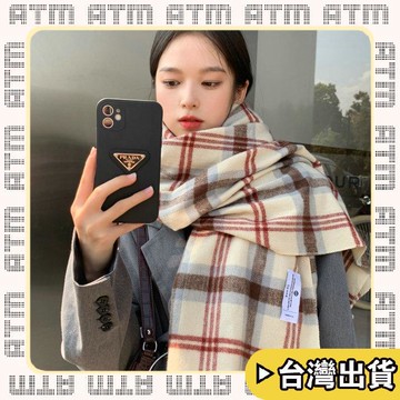 🔥臺灣出貨🔥可開發票✅輕飾時光韓國格子圍巾女秋冬季ins外搭學生復古披肩保暖長款圍脖男潮