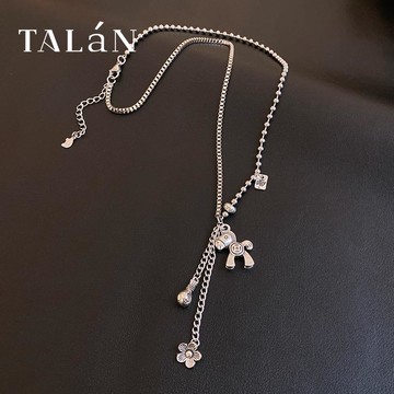 馬上有錢項鏈輕奢小眾時尚毛衣鏈韓國氣質百搭網紅秋冬長款女頸鏈