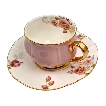 Royal Duke HC骨瓷咖啡對杯套組 200ml-1組  含苞待放 深粉色