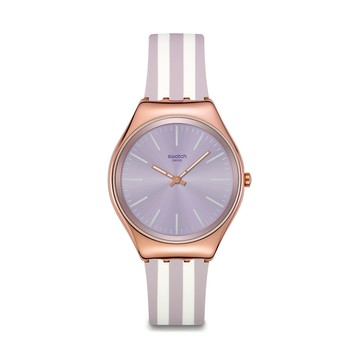 Swatch SIMPLY BEACHY 超薄手錶/男錶/女錶/瑞士製造 SYXG130 (38mm)【官方旗艦店】
