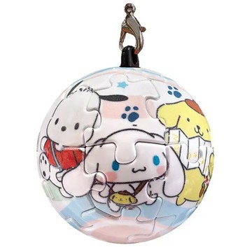 【狗狗好朋友系列】/布丁狗【30周年系列】立體球型拼圖鑰匙圈24片