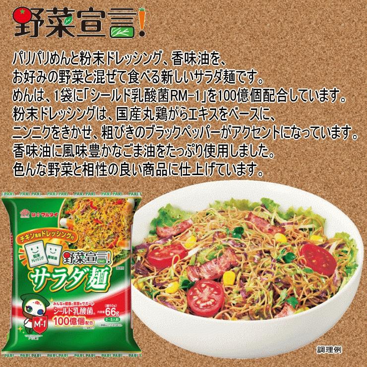 味のマルタイ 野菜宣言サラダ麺 チキン風味 66g