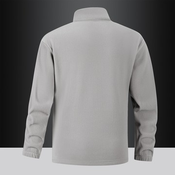 【HOT 本舖】男装潮牌同款抓絨衣2025新款立領半拉鏈套頭長袖搖粒絨衛衣男秋冬加厚保暖打底保暖上衣戶外登山抓絨