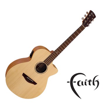 Faith FKV 民謠吉他 雲杉面板 桃花心背側 全單板  (2013年英國最佳原聲吉他) - 【他,在旅行】