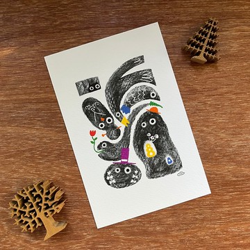 炭佐幫明信片 4x6 英吋