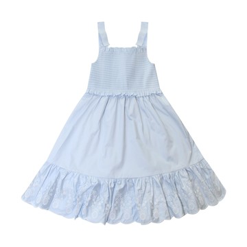 Self-portrait - Blue Cotton Dress