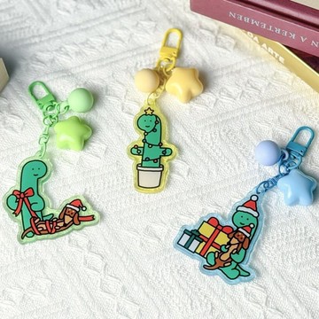 JOGUMAN-壓克力單吊飾 (一起拆禮物款/聖誕樹BRACHIO款/緞帶纏繞)