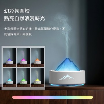 新款冰川香薰機自動噴香氛圍燈傢用加濕器桌麵酒店智能擴香機