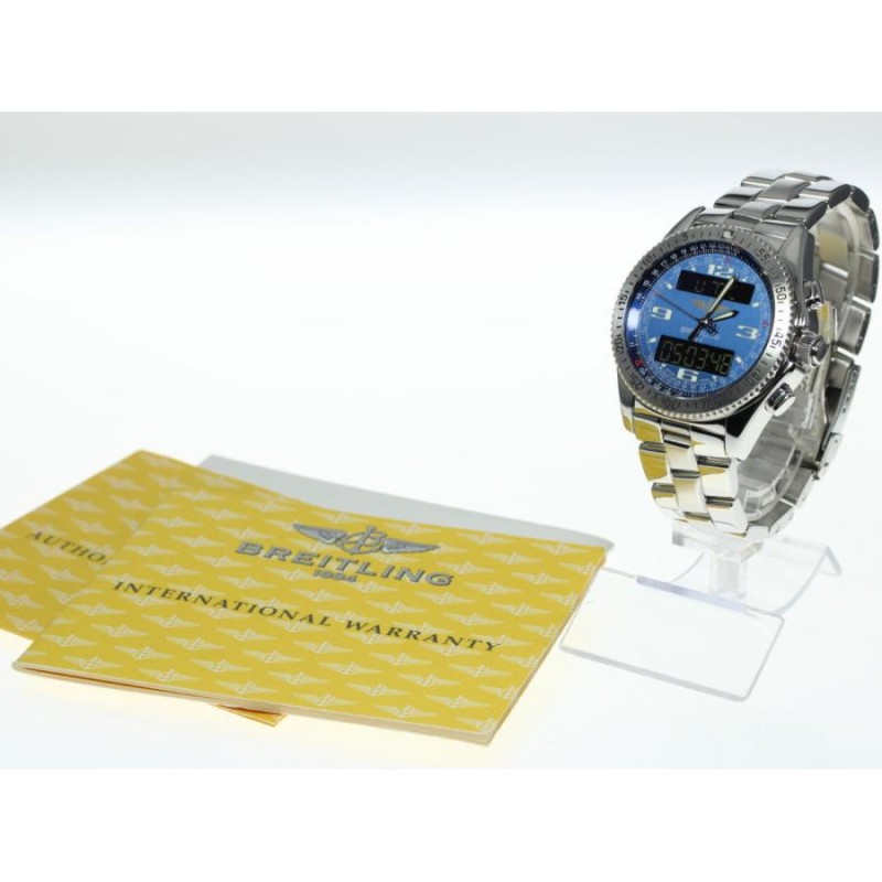 ☆美品・保証書付☆【BREITLING】ブライトリング B-1 デジアナ A68362 クォーツ メンズ | LINEショッピング