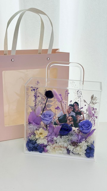 客制照片永生花手提禮盒