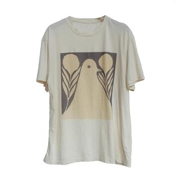 素樸布衣 幾見原創W52301夏薄多圖案印花圓領休閑短袖T恤女