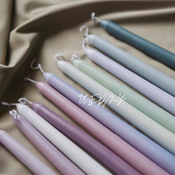 ONEDAY ✨ 莫蘭迪蠟燭 彩色蠟燭 燭光晚餐 婚禮宴會 蠟燭 燭台 伴手禮