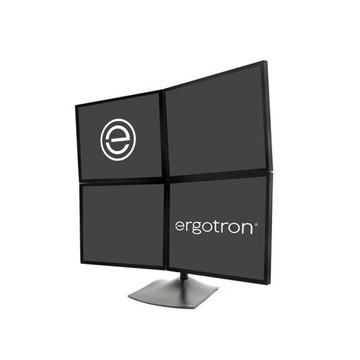 愛格升Ergotron33-324-200四屏顯示器支架臺式多屏旋轉底座無孔