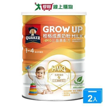 桂格成長奶粉HMO三益菌配方1500g【兩入組】【愛買】