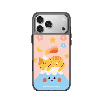 iPhone 17 Pro Max Clear (相機按鈕) 酷墨灰 - Niniwanted - Cat on Mount Fuji