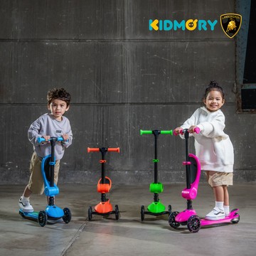 KIDMORY - 藍寶堅尼二合一炫光滑板車 KM-616