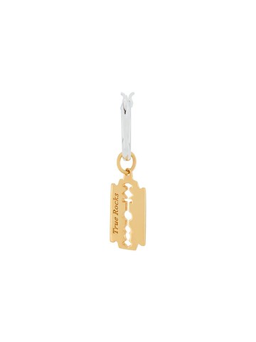 True Rocks - razor hoop earring - men - Sterling Silver/18kt Gold Vermeil - One Size