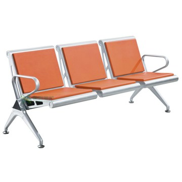 機場椅三人連排椅候診椅加皮墊車站等候椅等待區公共休息座椅