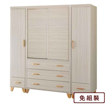AS DESIGN 雅司家具-吉米積赤木色6.2尺衣櫥組合-187*58*202.2cm