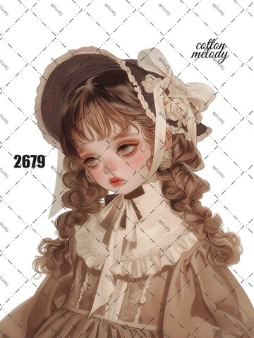 original sticker no.2679 人物貼紙 原創貼紙 原創人物貼紙 裝飾貼紙 cotton melody