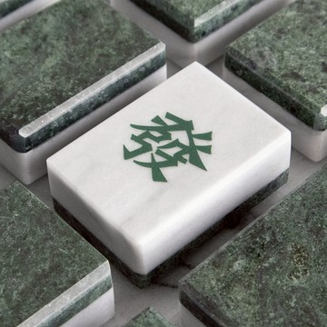 新春納財小物 | 發發發大理石麻將擺飾 禮品 招財 送禮