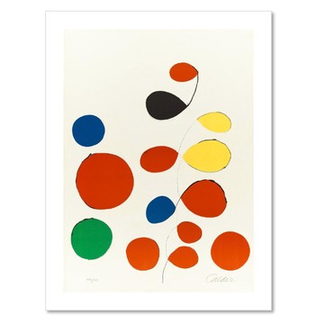 藝術掛畫｜Alexander Calder: Untitled - 銀色鋁框