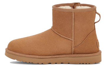 WMNS UGG CLASSIC MINI BAILEY ZIP CHESTNUT LIGHT BROWN