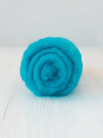 義大利托斯卡尼-Maori針氈羊毛DMR407鈷藍色｜30g｜DIY手作/羊毛氈材料/文創