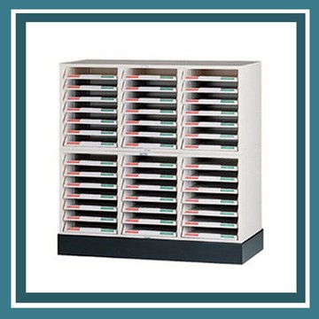 【必購網OA辦公傢俱】 CP-3307x2+CP-03A 三排腳座 公文櫃 資料櫃 效率櫃