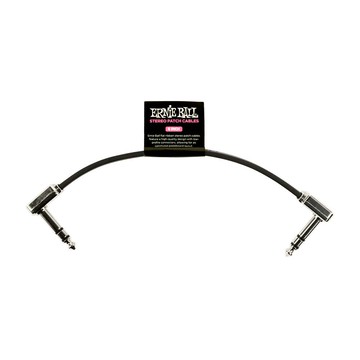 Ernie Ball Flat Ribbon Stereo Patch Cable 6inch 立體聲短導線