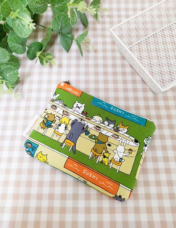 拾光系列萬用袋/零錢包/化妝包/收納袋/貓咪壽司款