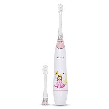 SAMPO 聲寶 兒童亮光音波震動牙刷  白色 + 粉色  1個  TB-Z2507CL-PK
