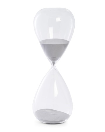 Hand-Blown Crystal Sand Timer Hourglass (90 minute)