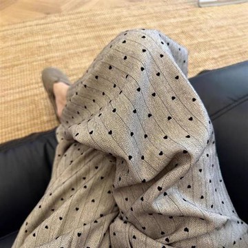 【米蘭精品】寬管褲休閒長褲-圓心寬鬆拖地西裝褲春秋女褲子2色74km29