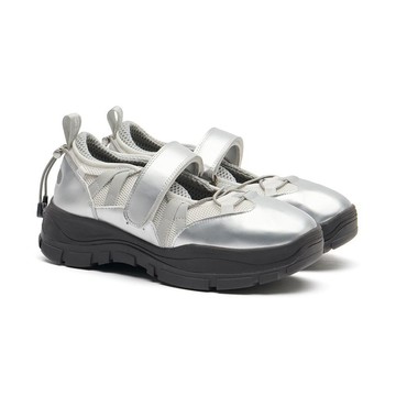 韓國 ROCKFISH BRYN VELCRO SNEAKERS(MESH) V2 女款 魔鬼氈厚底瑪莉珍鞋 銀色SILVER