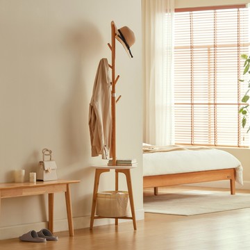 hoi!林氏木業北歐簡約掛衣置物衣帽架 LS814