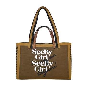 SEE BY CHLOE  See By Girl Un Jour兩用托特包(棕色)