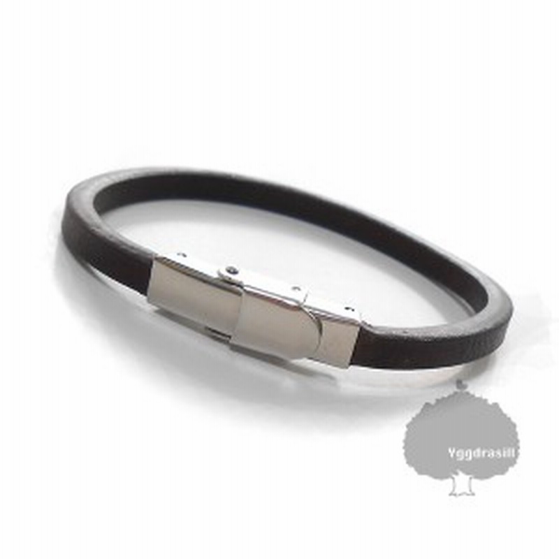 フラップ金具 レザー ブレスレット 濃茶 シルバー ブラウン シンプル Bts テテ着 同型 通販 Lineポイント最大get Lineショッピング