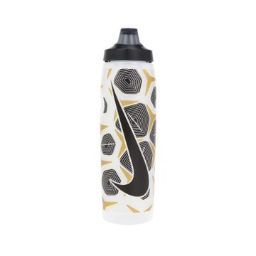 Nike 水壺 Refuel Bottle 32oz 掀蓋 白黑金 水瓶 可擠壓 N101341493-432