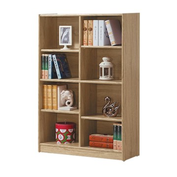 文創集 慕容2.7尺八格開放低書櫃-82x30x120cm免組