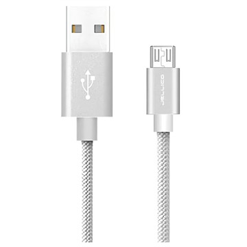JELLiCO 杰力科 Micro USB 充電傳輸線  1m  優雅系列 銀色  1個