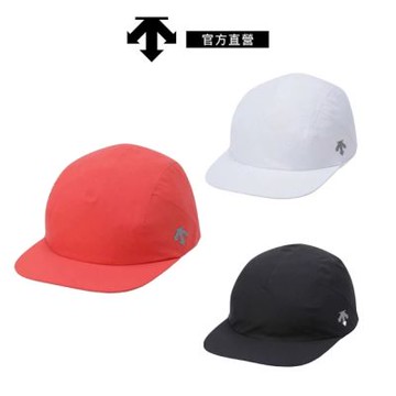 DESCENTE 迪桑特 中性 跑步快乾 運動帽(橘色/黑色/白色)