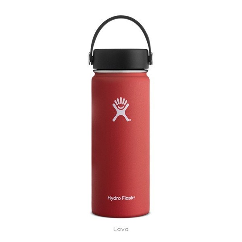 hydro flask lava red