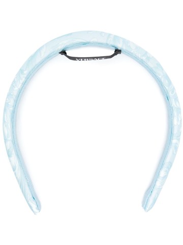 Versace - Barocco print headband - women - Polyester - One Size - Blue
