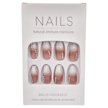 Paula's Nail 寶拉美甲 星月蝴蝶美甲貼片 AP69170  粉白色  1盒