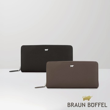 【BRAUN BUFFEL】 羅根-A 16卡拉鍊長夾-多色賣場(德國小金牛台灣總代理)/BF569-602